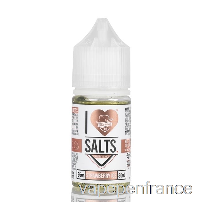 Glace à La Fraise - J'aime Les Sels - Stylo Vape 30 Ml 50 Mg